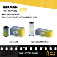 KENTMERE PAN 200 - 135/35mm 120/medium format BLACK AND WHITE FILM PHOTOGRAPHY 35mm film