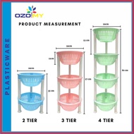 Round Multipurpose Small Rack / Rak Barang Serbaguna Kecil (2/3/4 Tier) / Kitchen Rack / Rak Bawang 