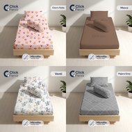 Single Bed Sheet 90x200 No. 4 Fitted - Floral, Checkered, Plain, Children's Motif | Height 15cm / 20