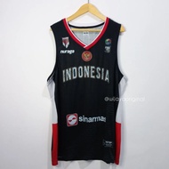 HITAM Indonesian NATIONAL TEAM BASKETBALL JERSEY FIBA ASIA CUP ORIGINAL AUTHENTIC - BLACK
