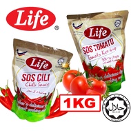 Life Cili Sauce Pack 1kg Sos Cili Life