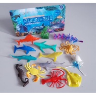 Rubber Sea Animal Toy Set