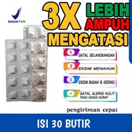 Obat tablet untuk gatal alergi, eksim, psoriasis, gatal selangkangan, dan gatal bokong