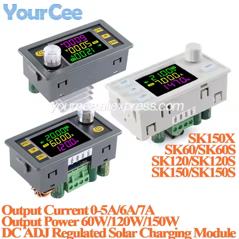 SK150 SK120 SK60 SK150S Buck Boost Converter 150W 120W 60W CNC CC CV MPPT Power DC Adjustable Regula