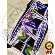 STICKER BODY SET COVERSET 125ZR ORIGINAL MORITAKA MOVISTAR YAMAHA ORIGINAL