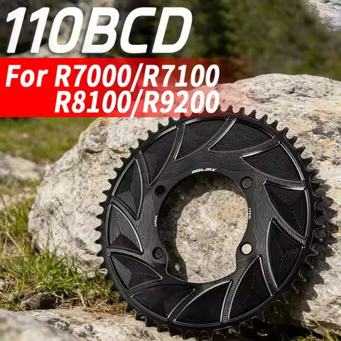 110 BCD 4 Bolt Chainring 3mm Offset 46t 48t 50t 52t 54t 56t Sprocket Aero for Shimano R7000 R7100 R8
