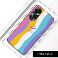 Softcase Glass Case Oppo A58 4G 2023 [WBK-25] Latest - Oppo A58 4G - Latest Oppo A58 4G Phone Phone 