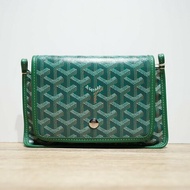 GOYARD 綠色PVCGOYARD信封包肩背包
