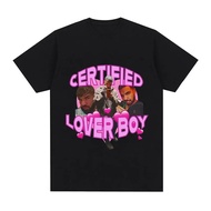2026NEWRapper Drake Certified Lover Boy 2023 New T Shirt Men's Hip Hop Fashion T-shirt Unisex 100% C