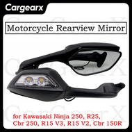 Motorcycle Rearview Mirror, for Kawasaki Ninja 250, R25, Cbr 250, R15 V3, R15 V2, Cbr 150R, Motorcyc