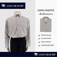 Jaguar เสื้อเชิ้ตผู้ชาย แขนยาว ผ้าพิมพ์ลายทางตรง มีกระเป๋า ทรงธรรมดา(Regular) JNJW-4060-0-BR