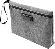 POFET Security Smell Proof Bag with Combination Lock 11.8 x7.88 Inches Waterproof Money Bag for A4 D