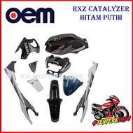 (100% OEM ) COVERSET RXZ CATALYZER OEM HITAM PUTIH (FULL TANAM)