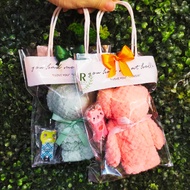 [ Ready Stock ] Teacher's Day  Thank You Teacher Hadiah Hari Guru Cute Face Towel Bear with Mini Nai