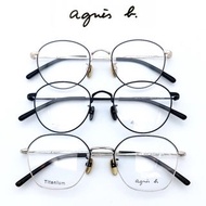 Agnes b titanium glasses  鈦金屬眼鏡