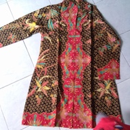 blouse kemeja batik cewek lengan panjang