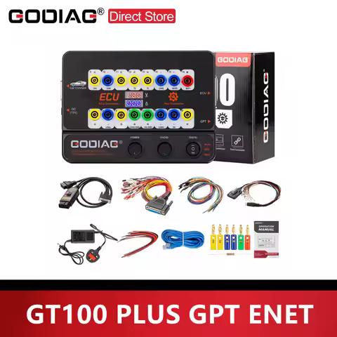GODIAG GT100 PLUS GPT ENET DOIP 24V-12V AUTO TOOLS OBD II Break Out Box ECU Connector