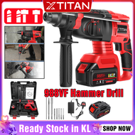 XTITAN 988VF Cordless Drill Impact Brushless Cordless Hammer Drill Heavy Duty Electric Rotary Rechargeable Electric Drill  3 In 1 Concrete/Granite Punching Grooving