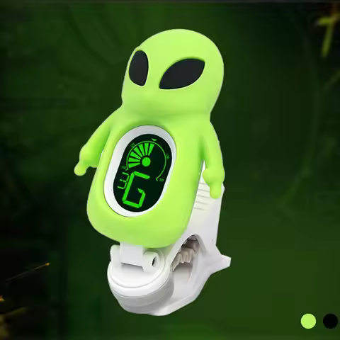 SWIFF Cute Alien Guitar Tuner Good Quality Cartoon Guitar Tuner Ukulele Bass Tuner Electronic Guitar