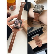 Premium Leather Loop Strap for Apple Watch Women All Series 49mm 45mm 41mm Band