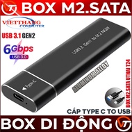 Box SSD M2.Sata 6Gbps USB 3.1 M2 Protocol.Sata 2242 2260 2280 Black (Does not support M2.Nvme )