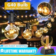 string lights outdoor G40 bulb 43M Christmas lights Waterproof IP67 Courtyard Outdoor String Lights