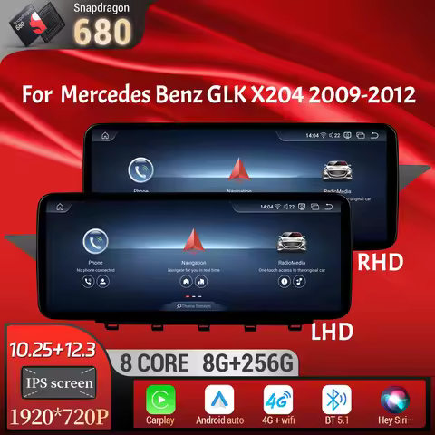 Benz For Mercedes GLK X204 2009-2012 Car Radio NTG 4.0 System Android 13 Wireless Bluetooth Carplay 