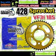 ESPADA Sprocket 428 Gold SYM VF3I185 FXR150 VF3I 4 Lubang Harden Steel Spoket 43T 44T 45T 428H Spock