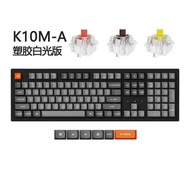 Keychron K10MAX คีย์บอร์ดแบบไร้สายมีด้ามจับแบบพิมพ์แบบมีด้ามจับสำหรับ Mac/Win 108 ปุ่มสำหรับใช้ในออฟ