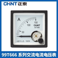 Zhengtai 99T666-A AC Ammeter DC Small Installation Voltmeter Straight-through Pointer 99T666-V JVWS