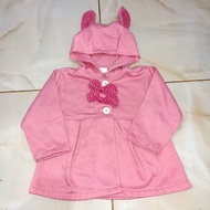 Preloved Jaket Coat Anak Balita Kelinci pink