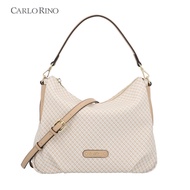 Carlo Rino CR Allegra 2-Way Shoulder Bag - Dark Beige