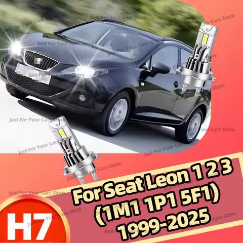 H7 LED Headlight 2x 6000K LED H7 Car Headlight 30000LM For Seat Leon 1 2 3 Mk1 Mk2 Mk3 (1M1 1P1 5F1)