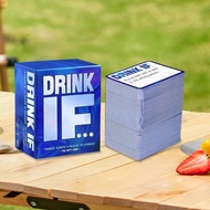 Drinks IF Adult Party Card Game 400 Cards with 800 Unique Prompts Excellent Playing Cards (Blue)