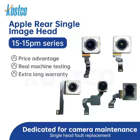 For iPhone 14 15 Pro Max Plus Main Camera 0.5x 1x 3x 5x Rear Single Camera Repair Replacement Parts