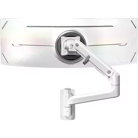 Ultrawide Monitor Wall Mount for 1757 Screens up to 59.4 lbs with Full Motion Adjustment and Gas Spr