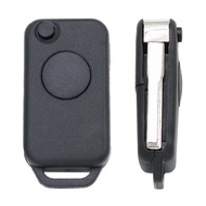 BENZ ปลอกรีโมท เปลือกกุญแจรถ สำหรับรถเบนซ์ 1ปุ่ม พับได้ สำหรับรถ Mercedes  W124 W202 W210 W140 ร้านไ