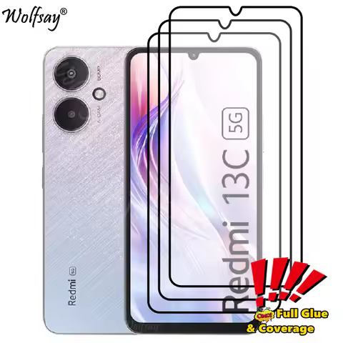 Full Cover Screen Protector For Xiaomi Redmi 13C 5G Tempered Glass For Redmi 13C 13 C 5G Glass For R