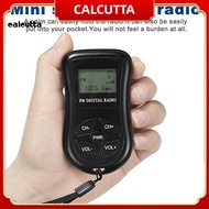 [calcutta] Portable Radio with Lcd Display Portable Radio Portable Mini Fm Radio with Lcd Display and Stereo Headphone for Home Travel Battery-powered Digital Radio