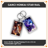 GANTUNGAN LR Keychain - Keychain Honkai Star Rail Acrylic Keychain HSR/ Keychain Light Cone/