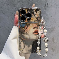 Brocade Girl Used for iPhone17 Plating 16/15PROMAX Large Window Apple 14/13pro
