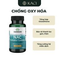 Viên Uống Swanson NAC N- Acetyl Cysteine Hỗ Trợ Sức Khỏe Gan Chống Oxy Hóa Ổn Định Huyết Áp (100 Viê