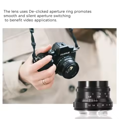 IN STOCK 7artisans 35mm F1.2 Mark II APS-C Large Aperture Prime Lens for Micro 4/3 E ZVE10 Fuji FX C