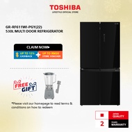 Toshiba GR-RF611WI-PGY(22) 530L Multi-Door Refrigerator/Peti Sejuk/ 冰箱