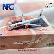 Lion Air Boeing B737 MAX 9 PK-LRF 1:400 Scale NG Models 737