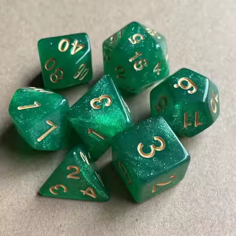 7Pcs/set D12 D20 For TRPG DND D4 D6 D8 D10 Game Dice Table Game Polyhedral Dice DND Dice