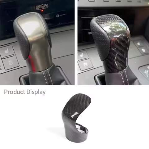 Real Carbon Fiber Gear Shift Knob Trim Cover For Lexus RX IS ES NX RC RX200t RX350 400h IS250 IS300 