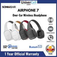 SonicGear Airphone 7 Wireless Bluetooth Over-the-Ear Headphone with Microphone | 1 Year Warranty