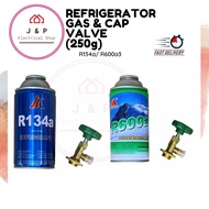Refrigerator Gas R600a / R134a with Cap Valve [Ready Stock 现货]