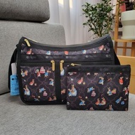 日本 LeSportsac X 彼得兔 Peter Rabbit 黑色帆布 DELUXE EVERYDAY 斜咩袋